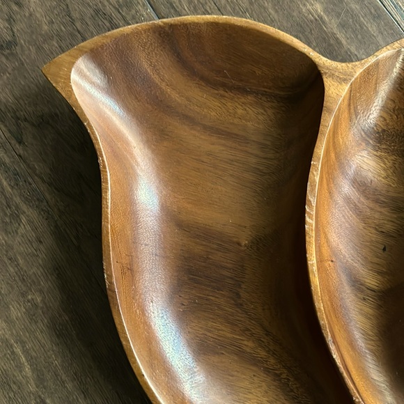 Vintage Monkey Pod Wood Serving Dish - Picture 4 of 7